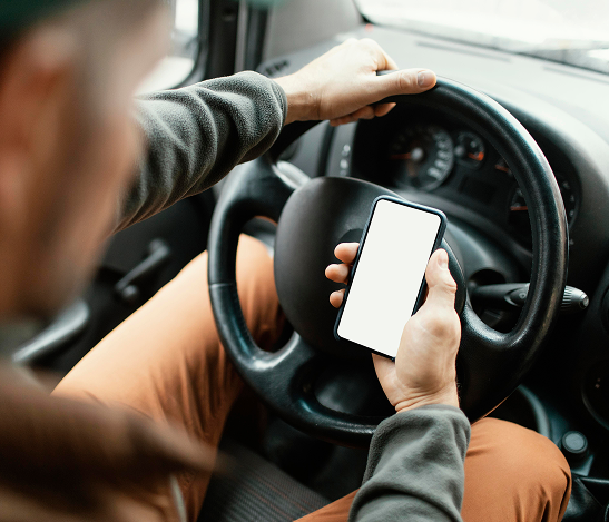 Driver with phone